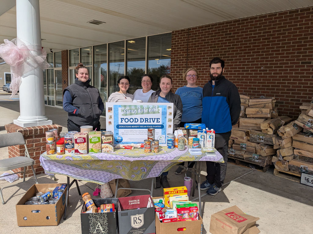 Douglas volunteering at the RDTC Spring 2025 food drive
